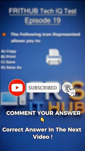 What Does This Icon Mean? 🖨️ Tech Quiz 19 #shorts