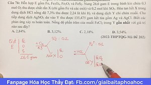 Phân tích phản ứng hóa học với hỗn hợp E