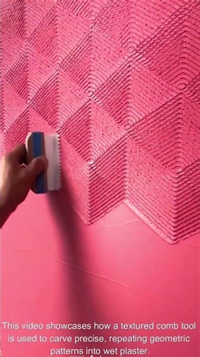 3D Pattern Wall Finishing 🧱