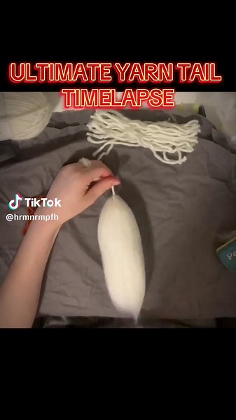 Ultimate Yarn Tail Timelapse Tutorial for Therian Creators
