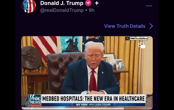 Trump shares AI video about 'medbeds' on his Truth Social account