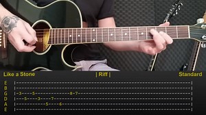 Como Tocar 'Like a Stone' en Guitarra Acústica