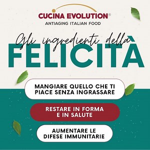 ⏰ TIC TAC L'OFFERTA STA SCANDENDO ⏰ Stare in forma non è mai stato così semplice! Inizia OGGI a cucinare con il Metodo Scientifico Cucina Evolution grazie al Kit della Felicità 🤩 💥 In tanti hanno già ottenuto risultati con il Metodo Scientifico Cucina Evolution che arricchisce di Benessere Antiaging i piatti della Tradizione Italiana 👉 GUSTO E BENESSERE ANTIAGING GARANTITI 👩🏼‍💼 Assistenza Gratuita Assicurata 🚚 Consegna in TUTTA Italia 🎁 Spedizione GRATUITA 📍 Pagamento alla consegna | Cu