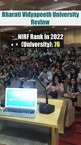 1.8K views | Bharati Vidyapeeth University Review in 1 minute #reels Bharati Vidyapeeth University (BVU) ranked 76 among Top Universities by NIRF Ranking 2022. Find out about its courses, college infrastructure, faculty, and placements. #collegereview #bhartividyapeethuniversity | Shiksha.com | Facebook