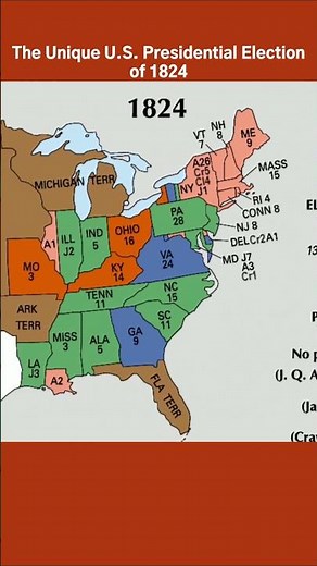 The Unique U.S. Presidential Election of 1824 #americanhistory #presidentialhistory