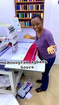 Monogram studio vlog || Monogram agbada design. #monogram #embroidery #monogrammachine