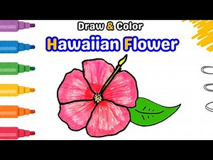 Secrets Revealed: 🌺 Fun Hawaiian Flower Drawing Tutorial for Kids and Toddlers👧