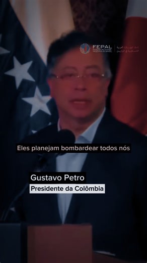 Que isso, Camarada! on Instagram: "Você pode ser Gaza amanhã, se depender do imperialismo. Fala do @gustavopetrourrego Corte: @fepal_brasil"