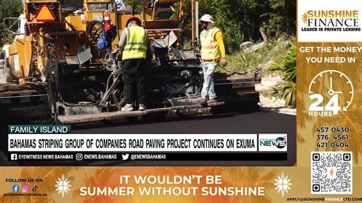 8.9K views · 35 reactions | Bahamas Striping Group of Companies road paving project continues on Exuma | Eyewitness News Bahamas | Facebook