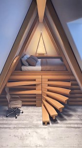 674K views · 3.4K reactions | Living in the Attic Like a Movie Scene  A Cozy Design Twist You Didn’t Expect ✨ | Decoration Courses | Facebook