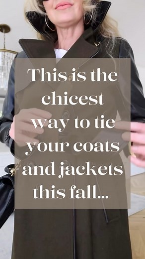 There are SO many simple style tweaks that can elevate your look in seconds... One of my favorite style tweaks to do in the fall/winter is tying a half-knot with the belts on my coats and jackets. It's such a simple change, but it packs a sophisticated style punch! Plus, it's super simple to do... Be sure to bookmark this video so you can come back to it! And drop a 💃💃💃 if you're excited to try this little trick this fall/winter! ~Erin xo | Busbee Style
