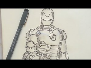 How to Draw IRON MAN (Avengers: Endgame) | Easy Step-by-Step