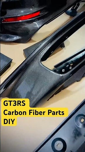GT3RS DIY CARBON FIBER SKINNING PARTS #diy