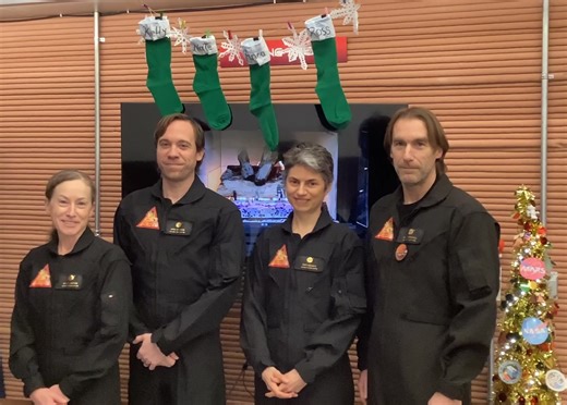 38K views · 2.5K reactions | Happy New Year from the CHAPEA crew! They are wrapping up 2023 by reaching the halfway point of their mission inside the simulated Mars habitat | NASA's Johnson Space Center | Facebook