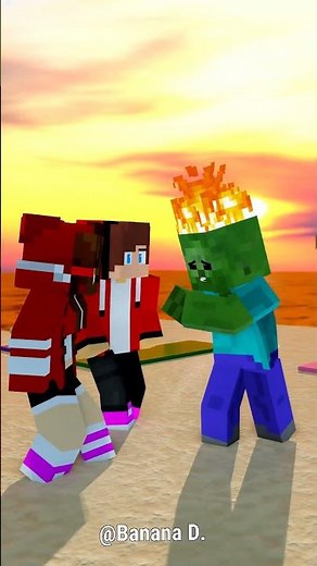 Cool Zombie Team vs Fake JJ x Fake JJ sister Bad Player Team in Beach Fly Kick Battle