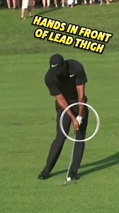Tiger Woods’ Secret to Compressing the Golf Ball | Ball Striking Masterclass… To truly compress the golf ball, you need two key ingredients: a downward strike and delofting the club. Tiger Woods shows us exactly how it’s done with two beautiful positions:👉 At the last parallel, his hands are in front of his trail thigh.👉 At impact, his hands are lined up with his lead thigh.This creates shaft lean, reduces loft, and maximizes compression—exactly what separates elite ball strikers from the rest