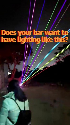 Does your bar want to have lighting like this?#bar #factory #lightshow #laserlamp