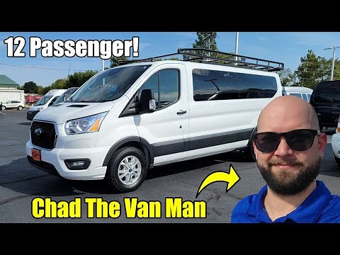 Seats 12 Passenger! 2021 Ford Transit T-350 Passenger Van | Chad The Van Man