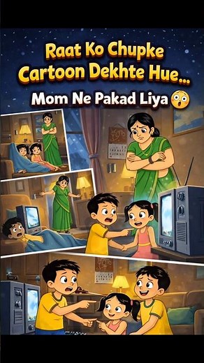 Every 90s Kid Watching Cartoons at Night… Until Mom Caught Us 😭