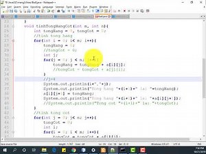 5.4 Mảng hai chiều Fix lỗi Giải bài 8, Lab6 (3)