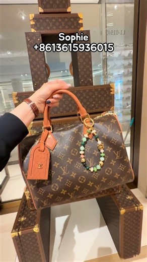Vintage Louis Vuitton Monogram Speedy | Classic LV Travel Bag with Custom Charm