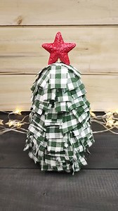 Christmas Tree idea Using Old Doller Tree fabric ⭐🎄 #diychristmasdecor #christmastree #cozyvibes #christmascrafts | MNS Crafts