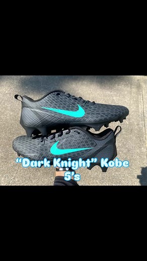 Dark Knight Kobe 5’s Custom Cleats Showcase