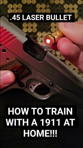 1911 Laser Bullet??? This laser is the same size as a 45ACP - Strikeman makes training easy!