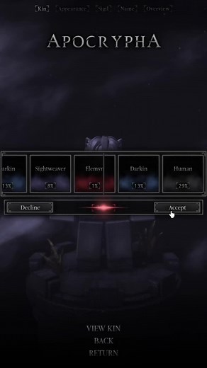 Apocrypha Elemyn Race Showcase on Roblox
