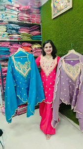 8.8K views · 46 reactions | Book now karva chauth special Size 36 to 44 Wp 9015819637 #anitafashioncollection #karvachauthspecial #public #onlineshopping #demand #sharara #partywear #festival #codset #customer | Anita online fashion collection | Facebook