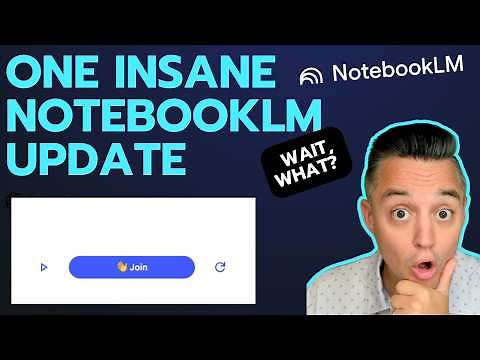 NotebookLM 's Join Interactive Mode. The single BEST AI feature ever?