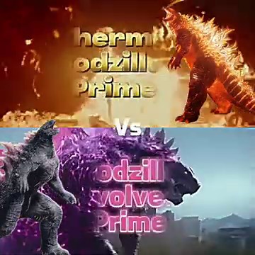 Evolved Godzilla vs thermo Godzilla