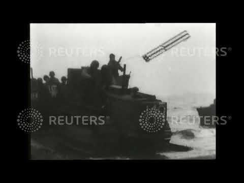 1943 United States Navy occupy ATTU