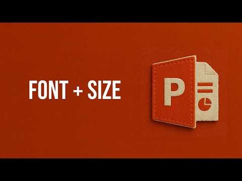 How to Change Font and Font Size in PowerPoint (Beginner Tutorial)