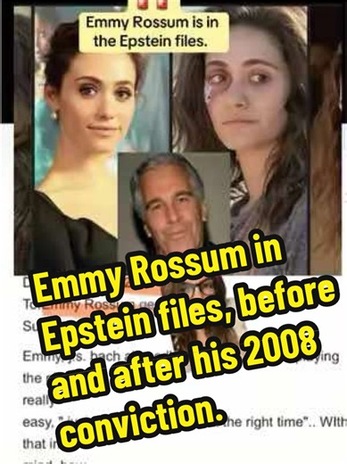 Emmy Rossum in Epstein files, before and after his 2008 conviction. #epstein #emmyrossum #epsteinfiles #truecrime #hollywood
