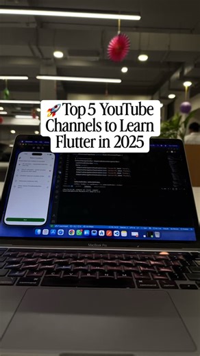 flutter dart code on Instagram: "🚀 Top 5 YouTube Channels to Learn Flutter in 2025 1️⃣ Flutter (Official) 2️⃣ Code With Andrea 3️⃣ ResoCoder 4️⃣ The Net Ninja 5️⃣ HeyFlutter 💙 Perfect for beginners to advanced devs! #Flutter #FlutterDev #MobileDevelopment #Dart #AppDevelopment CodingLife"