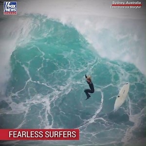 103K views · 1K reactions | Huge waves off Sydney, Australia, attracted fearless surfers looking for the perfect wave. | Fox News | Facebook