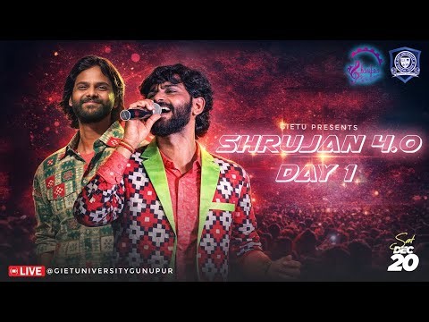 SHRUJAN 4.0 | Day 1 Cultural Night LIVE | Umakant Barik & Sambalpuri Band | GIET University