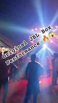 Original JBL Box Setup Performance 🔥😱 #shortvideos