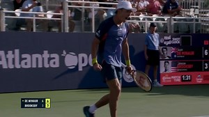 A day after ALTA City finals wrapped up at Atlantic Station, Alex de Minaur defeated Jenson Brooksby in his own Atlanta Open final