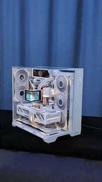 GORGEOUS White GAMING PC BUILD! AMD 9800X3D + RTX 5080 + 011 Vision Compact👑 #gaming #pcbuild #amd