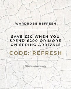Spring is almost here which means it's time to give your wardrobe a refresh. Use code REFRESH at checkout now and save £20 when you spend £200: https://bit.ly/3KPu8ZR | Tessuti | Facebook