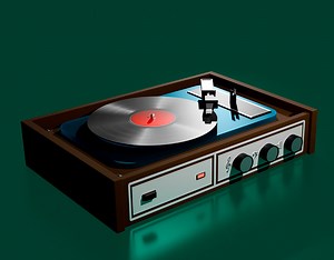 Analog Nostalgia: Retro Turntable in 3D - JEV ANIMATOR