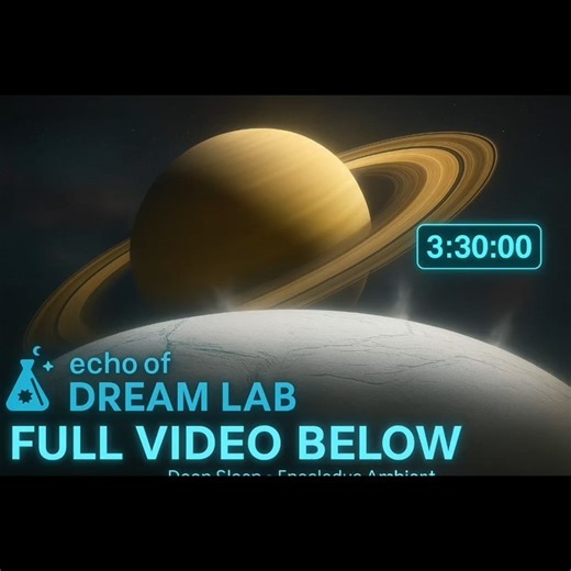 Enceladus Deep Space Ambience - 3.5 Hours deep Sleep| Space Ambient Music 🌌