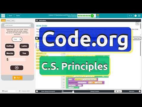 Code.org Lesson 3.9C Parameters and Return Practice | Answer Tutorial | CS Principles Unit 7