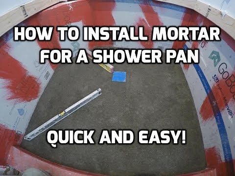 How to Install Mortar for a Shower Pan Quick and Easy