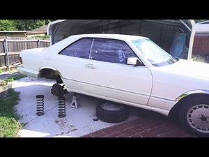 Mercedes W126 | How to Remove Rear Springs and Shock absorbers