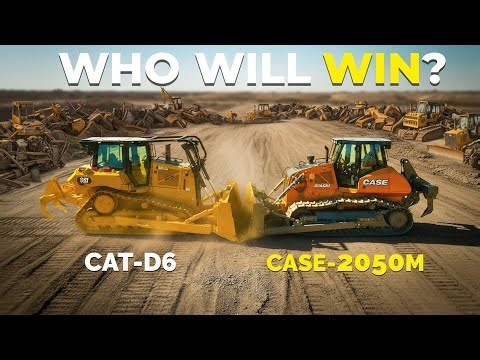 Cat D6 vs Case 2050M Who Wins the Dozer Battle?