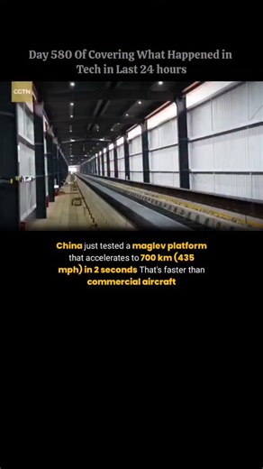 Tech in A Day on Instagram: "China is currently testing its T-Flight maglev, a project developed by the China Aerospace Science and Industry Corporation (CASIC) that aims to reach speeds of 1,000 km/h (621 mph). Unlike standard bullet trains, the T-Flight operates inside a low-vacuum tube to virtually eliminate air resistance—the same principle behind the "Hyperloop" concept. In recent 2024 and late 2025 milestones, full-scale prototypes have already successfully completed demonstration tests on