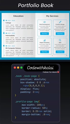 Turned my portfolio into an interactive book using JavaScript! 📖✨ This project includes: ✔️ Page flip animation ✔️ Smooth transitions ✔️ Responsive design ✔️ Modern UI layout Why scroll when you can flip pages? 😉 If you're learning web development, build projects like this instead of just watching tutorials. Real projects = real skills. Follow for more creative coding projects 🚀🔥#JavaScript #WebDevelopment #FrontendDeveloper #CodingLife #WebDesign #PortfolioProject #UIUX #HTML #CSS #JSProjec